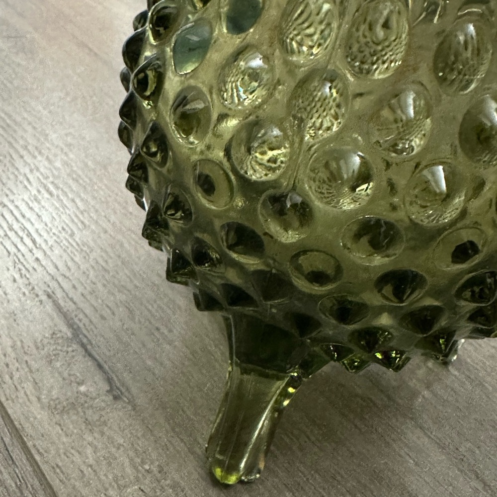 Vintage Green Glass Vase - Picture 2 of 5